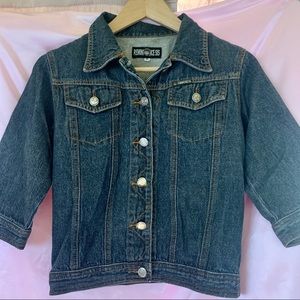 Vintage Denim Jacket 3/4 Sleeve S/M